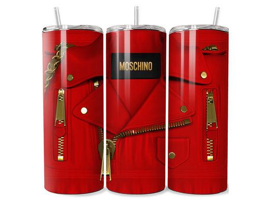 "Moschino Inspired Designer Red Purse Edition" 20oz. Skinny Tumbler