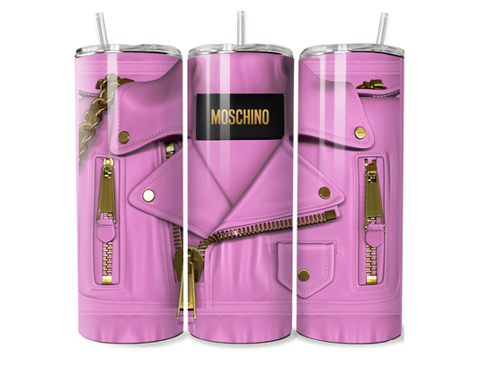 "Moschino Inspired Designer Rose Purse Edition" 20oz. Skinny Tumbler