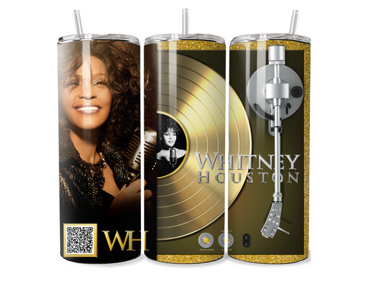 20oz. Skinny Tumbler with Scan & Play Feature - Whitney Houston Edition