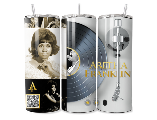20oz. Skinny Tumbler with Scan & Play Feature - Aretha Franklin Edition
