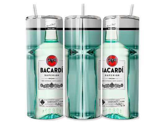 Bacardi Superior White Rum 20oz. Tropical Escape Skinny Tumbler