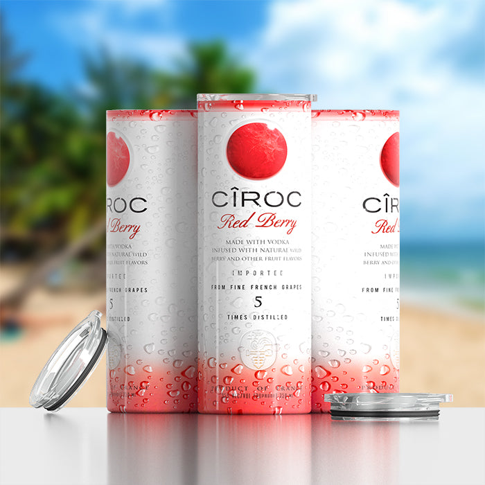 "Red Berry Bliss Ciroc-Inspired Edition" - 20oz. Skinny Tumbler