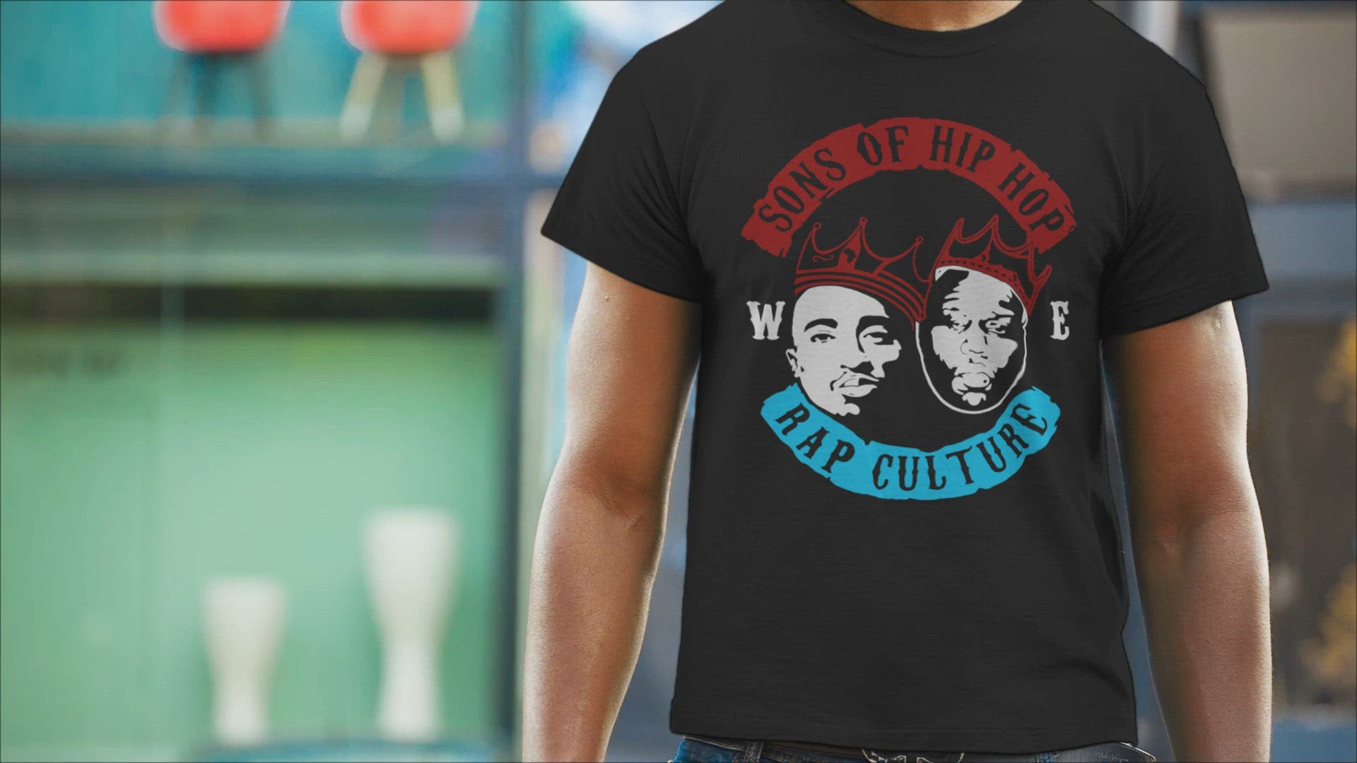 black-man-standing-in-the-street-wearing-a-t-shirt-closeup-video-mockup